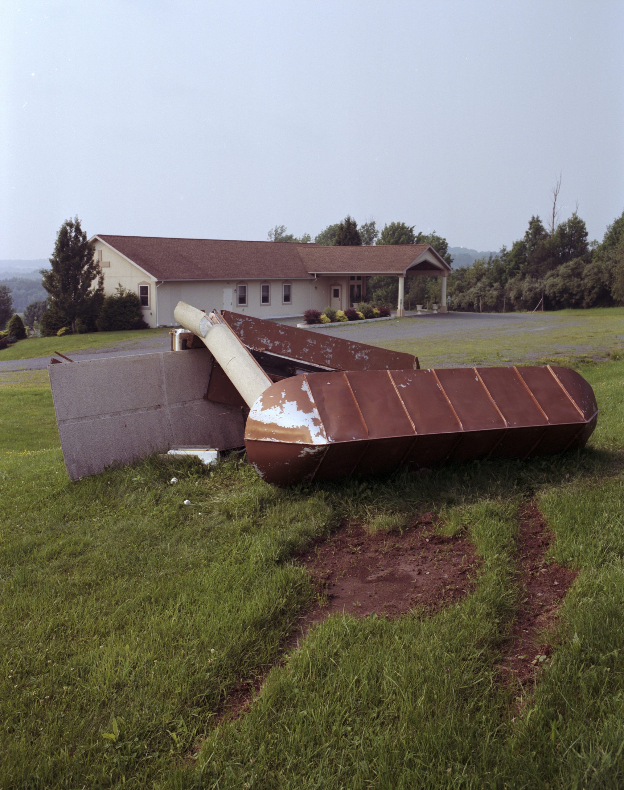 Tire Tracks, Honesdale Adventist Church. Photo by Krystal Grow, 2021